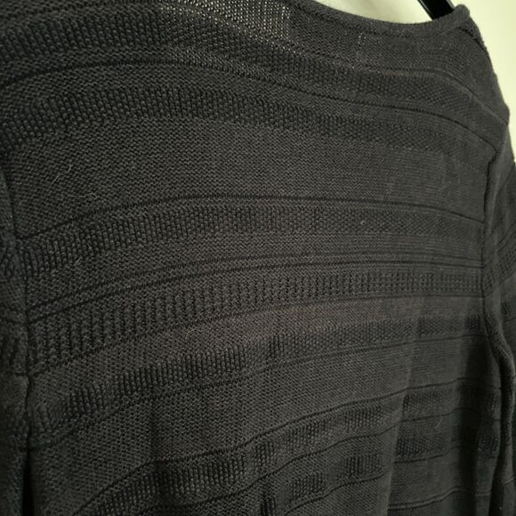 LAUREN Ralph Lauren Boho Western Knit Cotton Aztec Jumper, Black- Medium - Picture 7 of 8